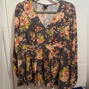 Torrid size 2 floral blouse